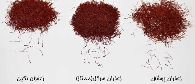 The difference between Sargol saffron and Poshal and Negin